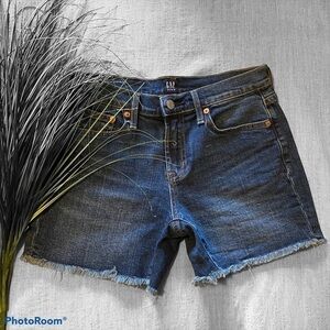 🎈$10 add on GAP like new denim fray hem shorts